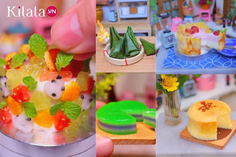 các loại bánh siêu tí hon các loại bánh siêu tí hon